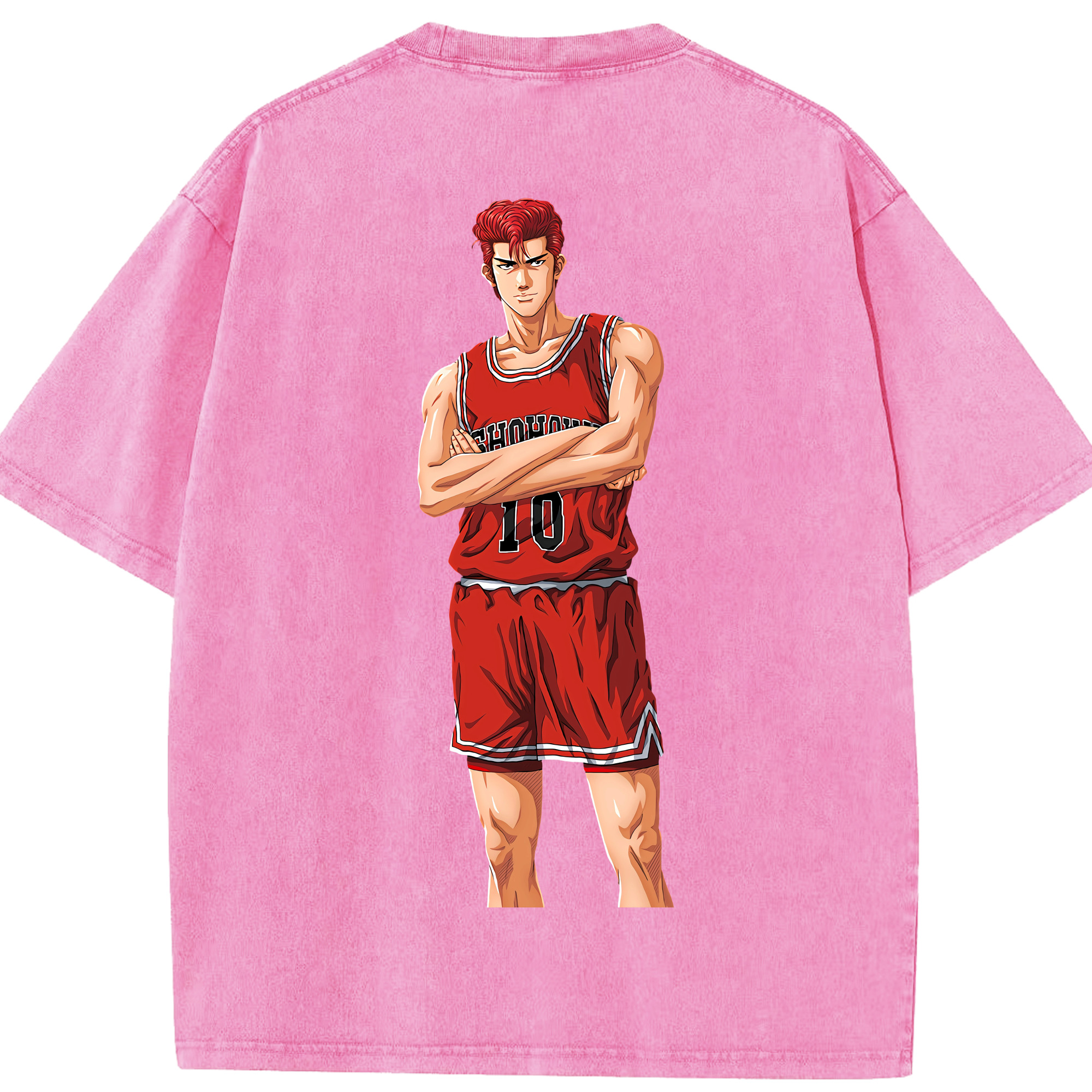 （画像用） SLAM DUNK／スラムダンク 綿100% ヴィンテージ風 半袖Tシャツ（背面プリント）
